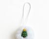 New Faux Rabbit Fur Pom Pom Christmas Tree Ornaments DIY Fluffy Plush Ball Holiday Decor Props
