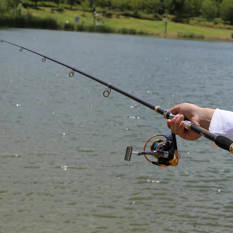 Fishing Rod 1.8-3.0M Ultra Lightweight Carbon Fiber Telescopic Fishing Rod Lengthened Hollow Handle