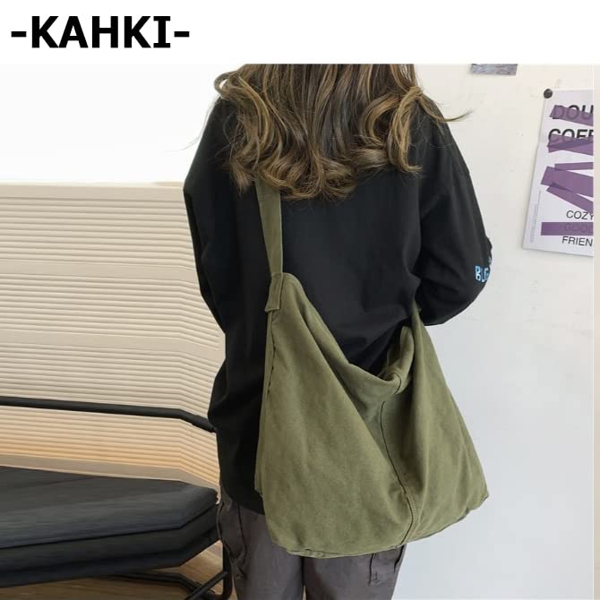 Arcade Canvas Shoulder Bag, Unisex, Large Capacity, Crossbody, Ivory