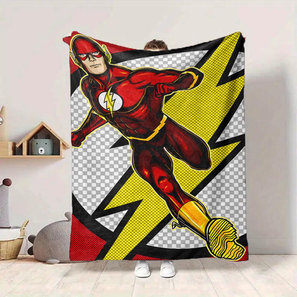 1ks Flash superhrdinská deka Lehká flanelová přehoz na pohovku, postel, cestování, obývací pokoj, kancelář, gauč, křeslo a postel