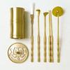 8pcs Pure Brass Incense Utensil Starter Set Incense Shovel/spoon Indoor/office/seal Extension Tool/Home Fragrance Accessories