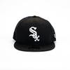 New Era 9FIFTY Black White Snapback Mesh Cap by the Chicago White Sox &