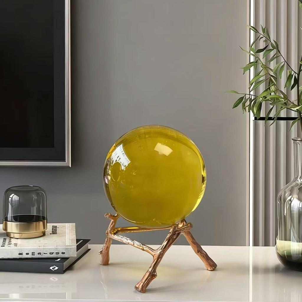 Elegant Colored Crystal Ornament for Living Room or Bedroom