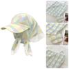 Spring Plaids Headscarf Hat Soft and Breathable Checkered Scarf Hat for Everyday Use and Vacation Outdoor Camping  Pink