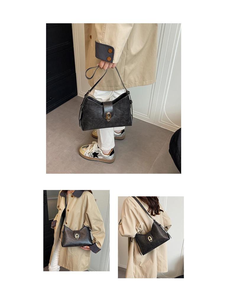 Damen Herbst 2025 Vielseitige Tasche: Schlichtes Schulter- & Umhänge-Unterarm-Design