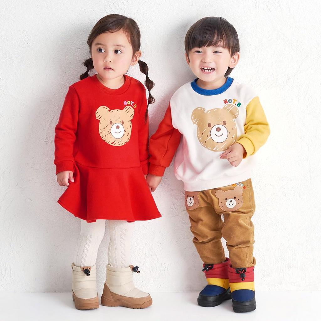 MIKIHOUSE HOT BISCUITS Dress, Boys' and Girls', Baby/Kids' Clothing, Red, Size 90cm, 73-1901-148