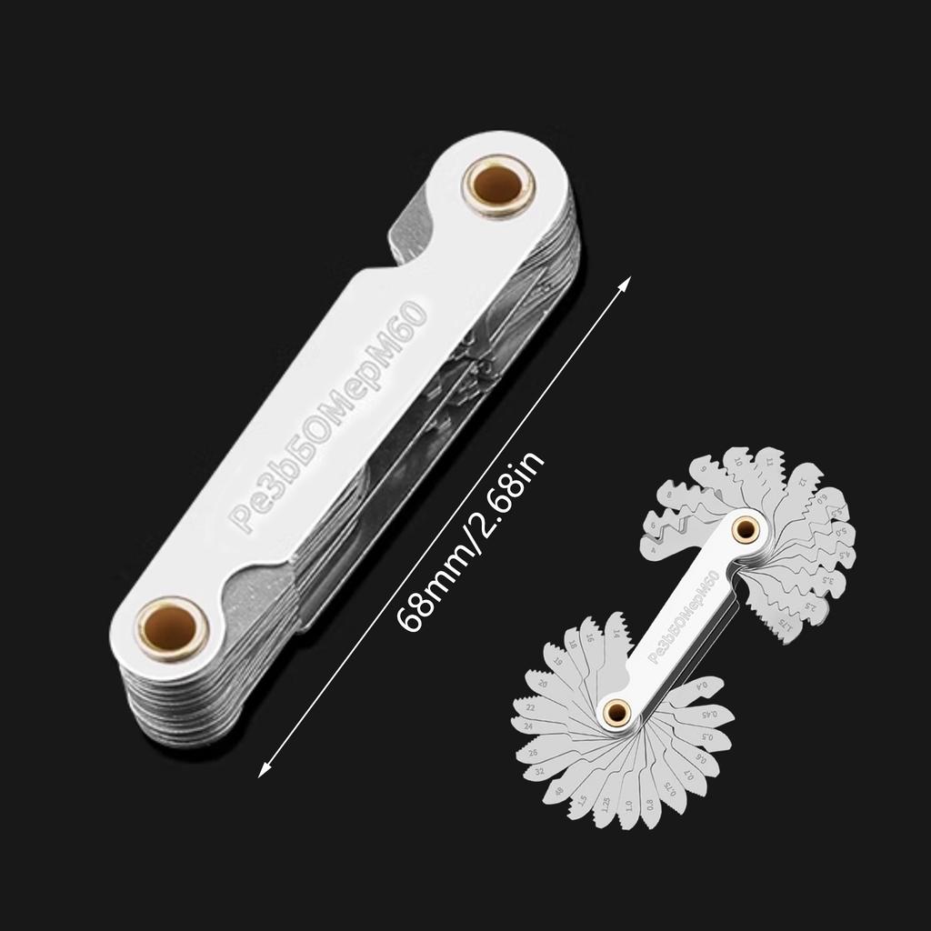 Thread Gauge Set 40Piece Screw Gauge Suitable For Industrial Measurement And DIY Projects Precise Industrial Measurement
