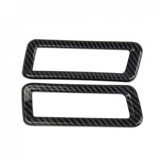 Carbon Fiber Style Trunk Tail Gate Licence Light Cover Trim Fit For Ram 1500