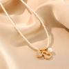 Pearl Zircon Gourd Necklace Exquisite Fashion Light Luxury Temperament Niche Design