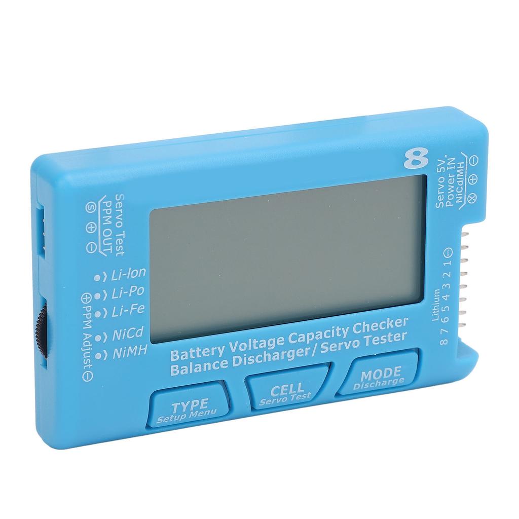 RC 8 Digital Battery Capacity Checker Controller LCD Backlight 2 To 8S Battery Voltage Tester for