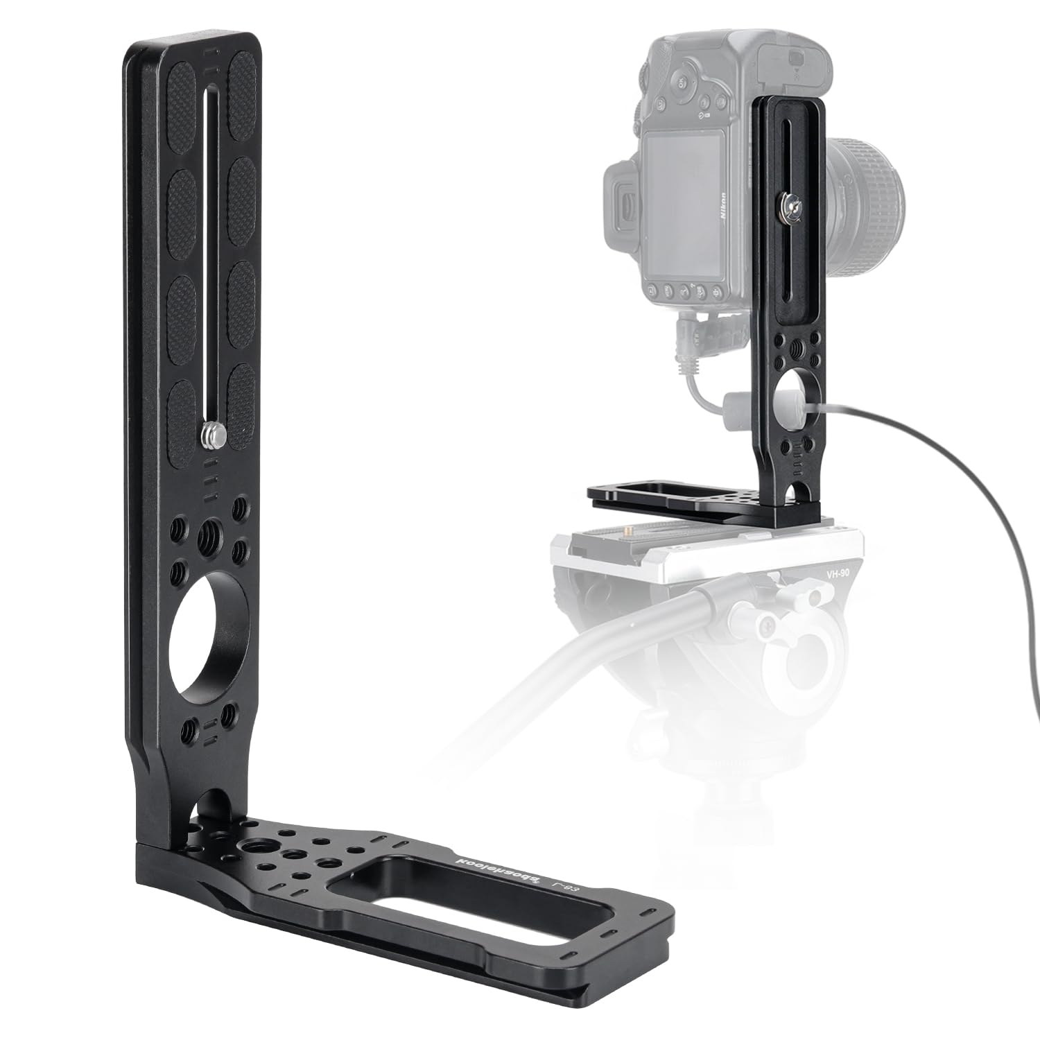

Koolehaoda Quick Release Vertical Camera Bracket with Screw for and Other DSLR Cameras L-Shaped Plate, L-Shaped Bracket, Arca-Swiss Compatible, 1/4