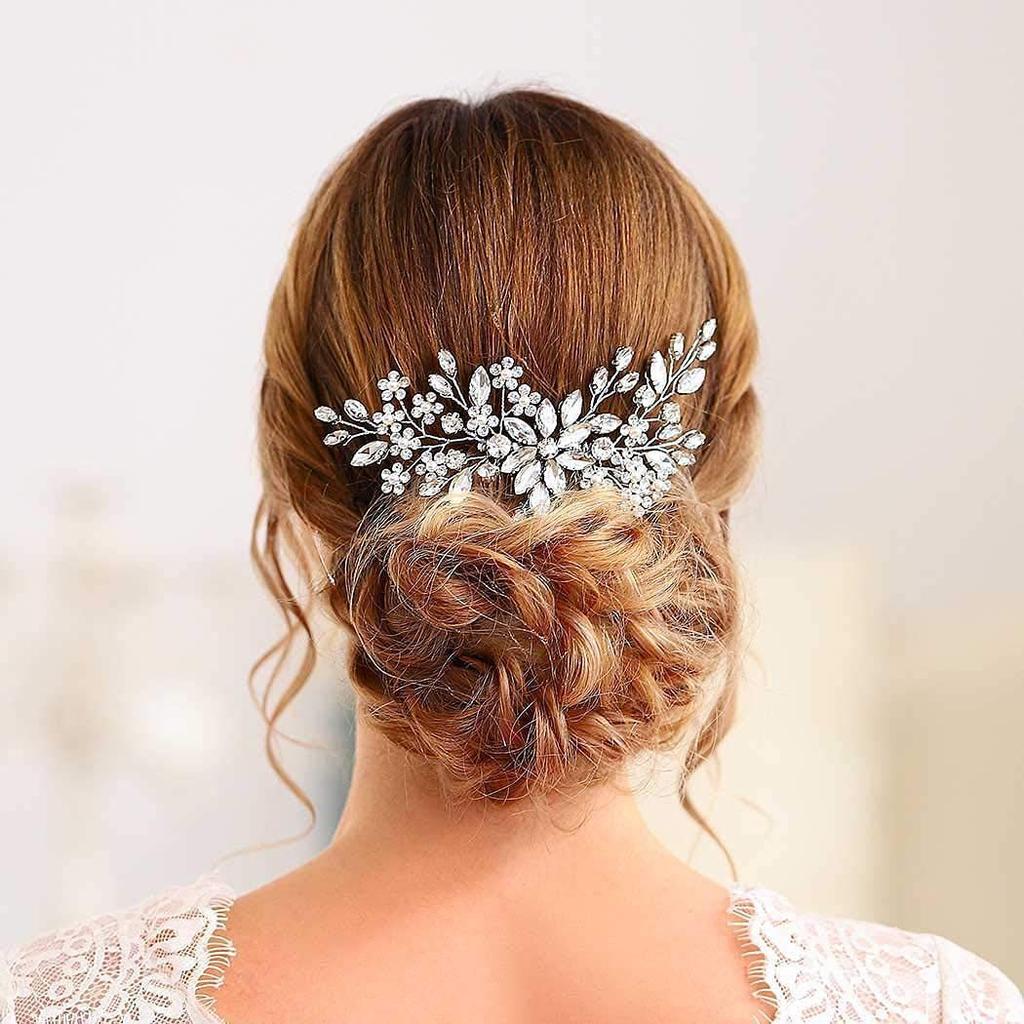 Malang New European and American Style Bridal Headdress Handmade Hair Accessories Inlaid Crystal Comb Wedding Photography
