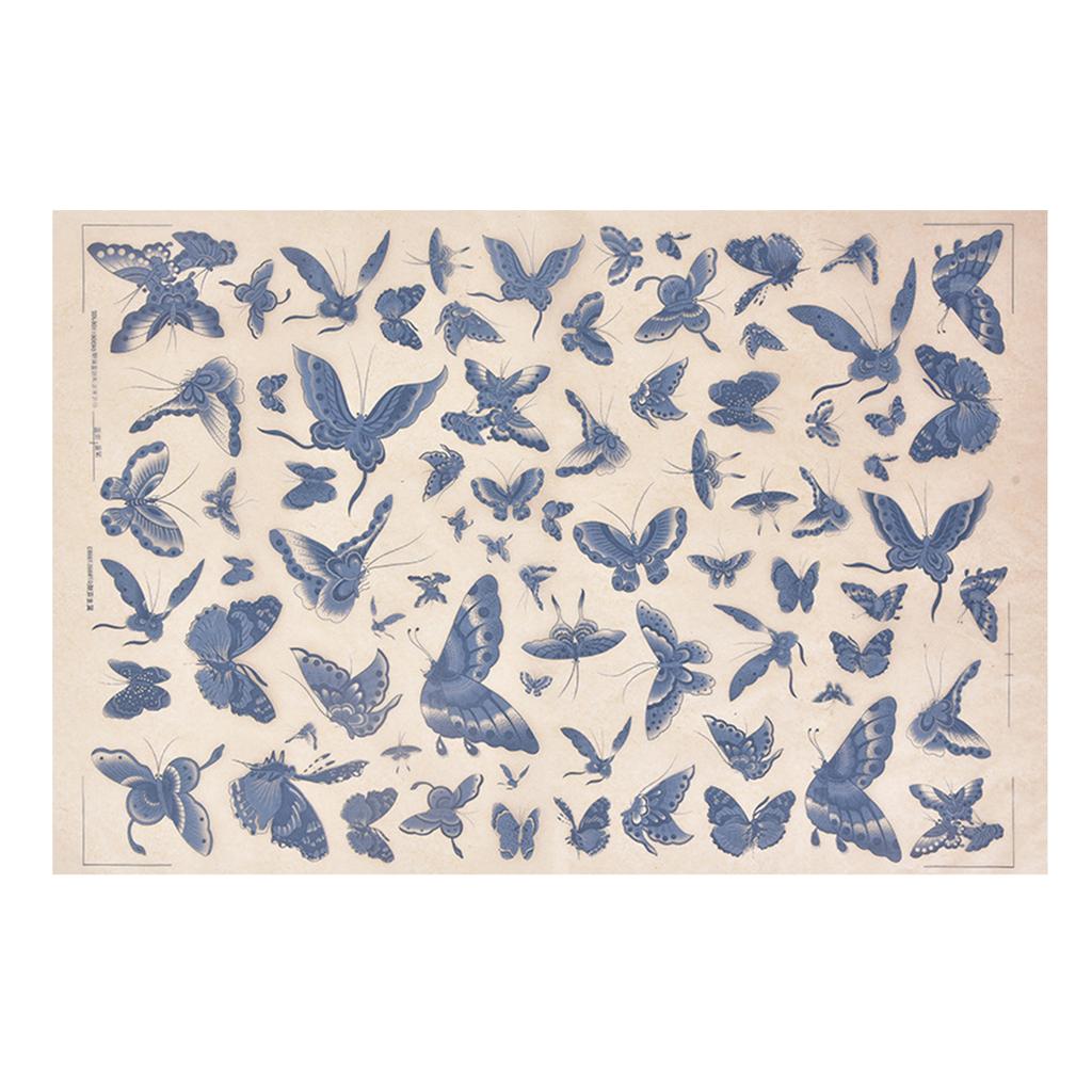 Töpferei, Keramik, Ton-Transferpapier, Blumenmuster, dekoratives Kunsthandwerk für Töpferei, Schüssel, Flasche, Dekoration, Wohnaccessoire