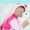 Lifelike Reborn Baby Girl Doll In Soft Vinyl Silicone With Realistic Features And Accessories