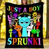 1pc SPRUNKI2 Theme Blanket - Digital Print, Polyester, Cozy for All Seasons, Perfect for Outdoor, Camping, and Travel