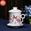 Hi Blue and White Porcelain Office Teacups with Lid Filter Creative Ceramic Hand-Painted Water Cups Household Drinkware Gifts