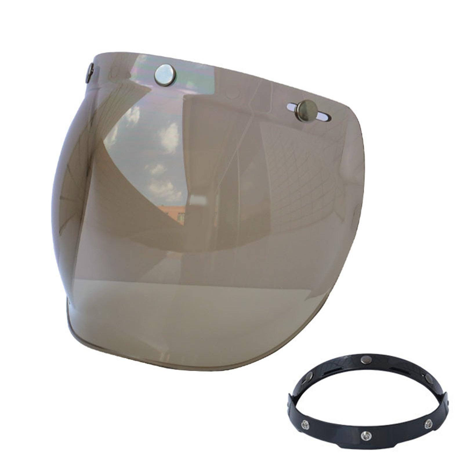 

Щиток для шлема мотоцикла с 3 кнопками, Щиток для шлема с открытым лицом, подарок для любителей мотоциклов 3