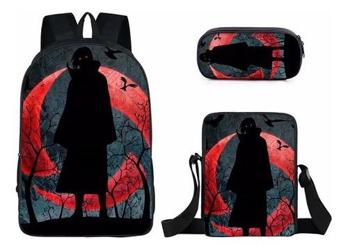 Naruto Naruto Surrounding Primary School Bag Cartoon Animation Backpack Satchel Pencil Case