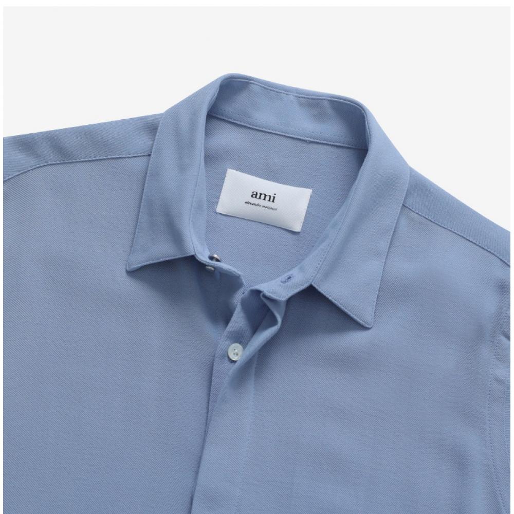 Ami Ush004 Wv0042 484 Ami De Coeur Heart Back Logo Classic Public Shirt