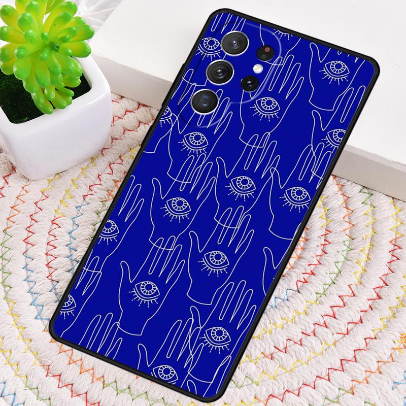 Blue Evil Eye Phone Case for Samsung Galaxy Note 10 Pro S26 Ultra S23 S24 FE S25 S21 S22 PLUS Shockproof Cove