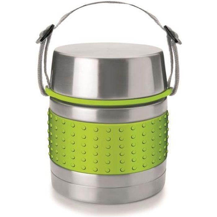 Thermos pour aliments solides - Ibili - 741410 - Inox - 1000 ml - Vert - 13 x 13 x 17 cm