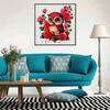 New Arrival 5D DIY Full Circle Diamond Painting "Painted Owl" Embroidery Cross Stitch Home Decor Gift