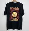 Sällsynt VTG Sepultura Roots Kortärmad Bomull Svart Alla Storlekar Skjorta Unisex T-shirt