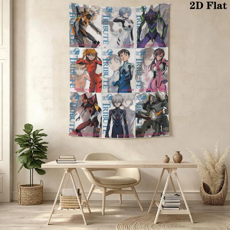 Neon Genesis Evangelion Unit Tapestry Fashion Print Wallmounted Home Decor Atmospheric Background Cloth Gift