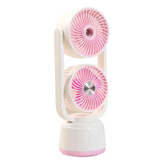 Misting Cooling Fan Portable USB Handheld Fan with Water Spray Desktop Mini Fan