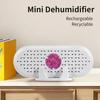 Mini Elektrische Luftentfeuchter 5W 6V USB Zyklus Wiederverwendbarer Feuchtigkeitsabsorbierender Luftentfeuchter für Kleiderschrank Schuhschrank Bücherregal Weiß