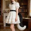 Fuchsschwanz, Kunstpelz Wolf Füchse Katzen Schwanz Kostüm Halloween Cosplay Kostüm Verstellbar Pelzig Fuchsschwanz Erwachsene Kinder