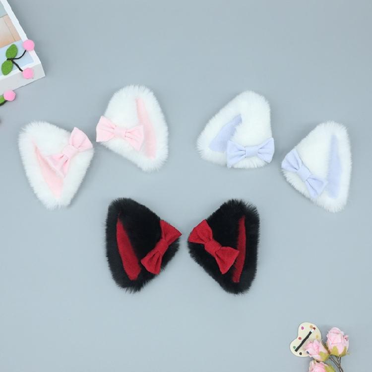 Handmade Cartoon Cosplay Costume Kitten Ears Halloween Party Role Play Hair Clip