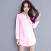 White Shirt Female Loose Sexy Long Sleeve Shirt Button Up Long Undershirt Ladies Blouses Sexy Clubwear Office Wear Plus Size