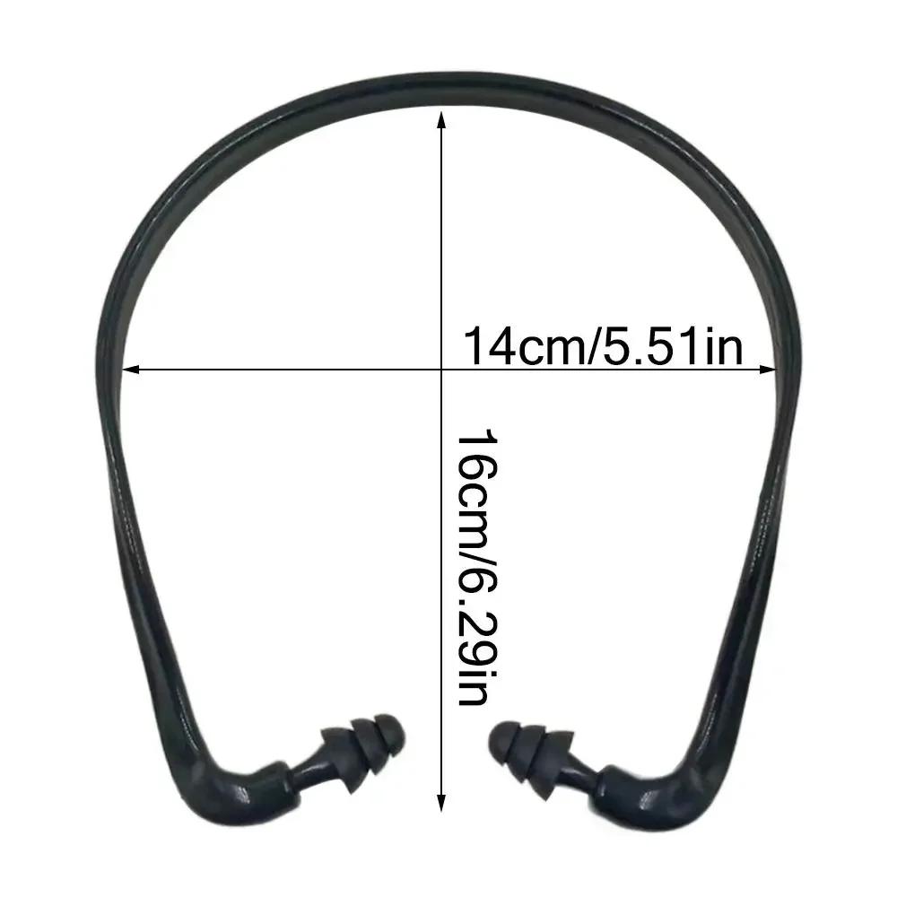 Soft Silicone Headband Earplugs Anti Noise Waterproof Swimming Sleeping Noise Reduction Reusable Ear Plugs Blue Black Orange