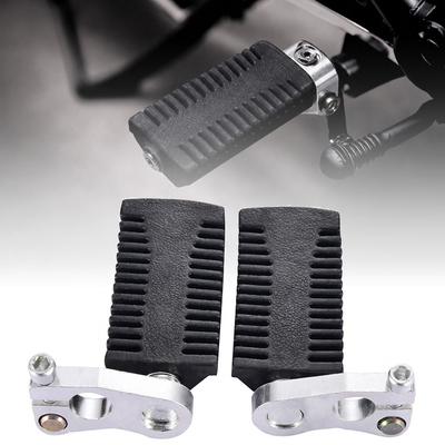 1 Pair Aluminum Alloy Motorcycle Rear Foot Pegs Non-slip Motorcycle Modification Parts Kart