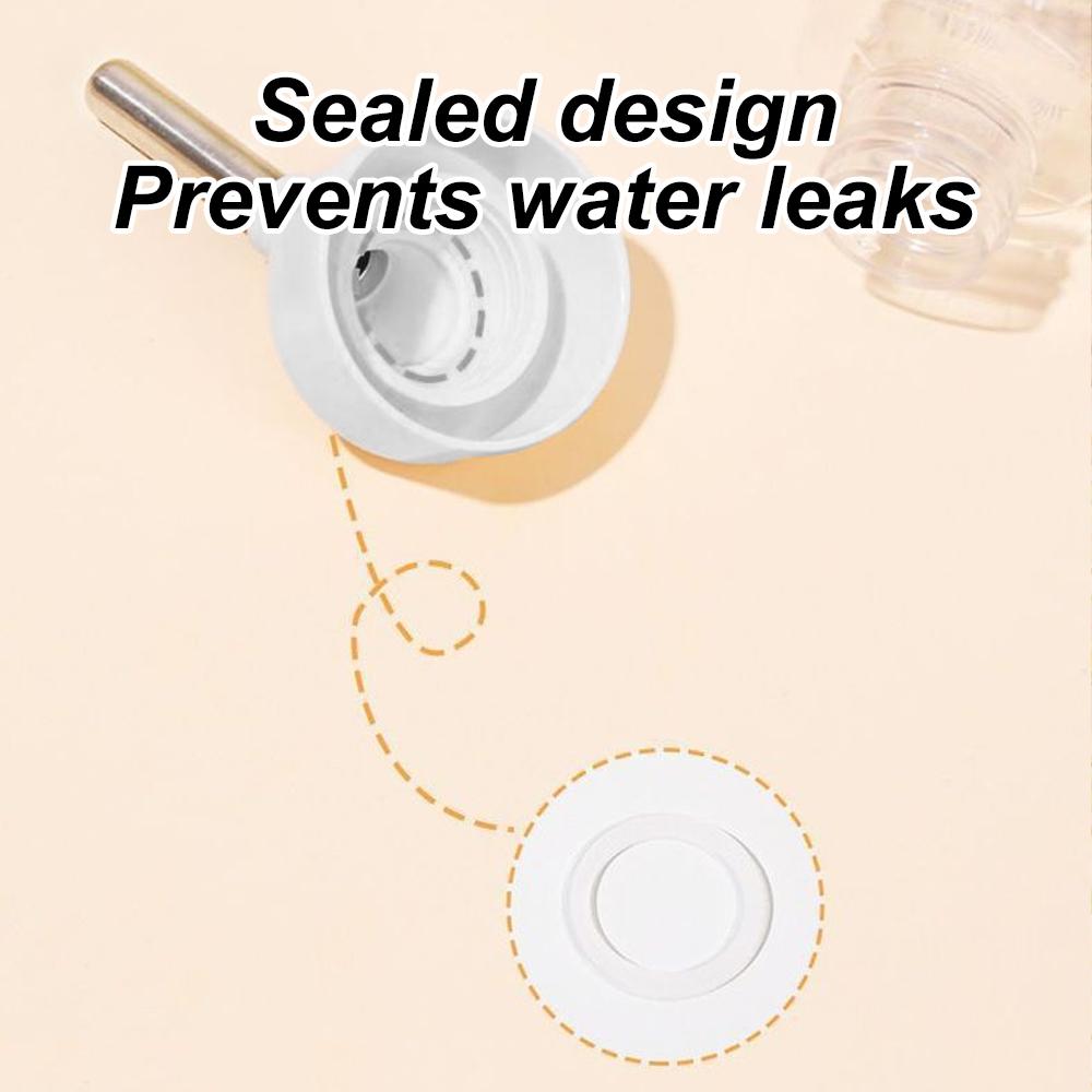 1 Set 2-In-1 Hamster Rabbit Water Bottle Set Leak-Proof Detachable Drinker with Ball Bearing Hamster Hiding Place Water Feeder