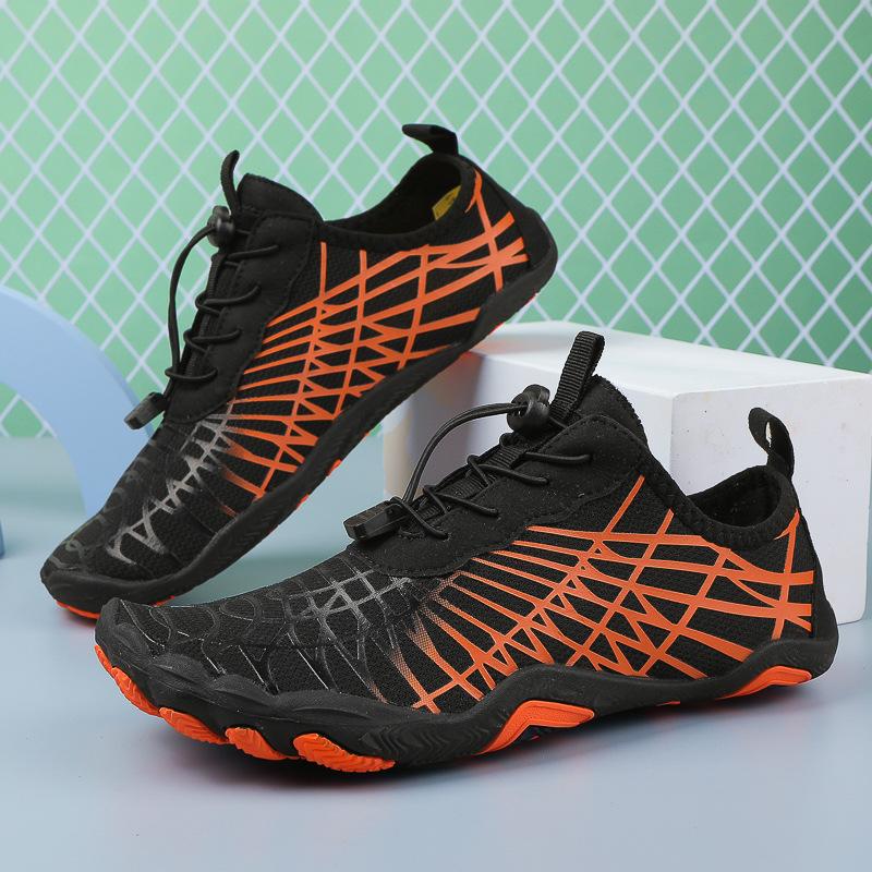 New creek shoes women's wading shoes men's swimming shoes beach shoes large size five-finger shoes breathable