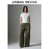 UR 2025 Summer Trendy Casual 3D Pleated Wide-Leg Pants