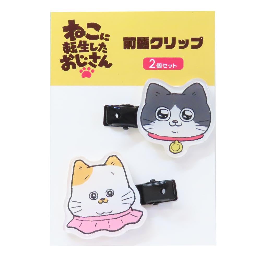 

Пожилой мужчина перевоплотился в кота Акриловая заколка с челкой