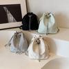 New Large Capacity Women's Backpack Drawstring Adjustable Strap School Bag PU Leather Travel Bag Ladies