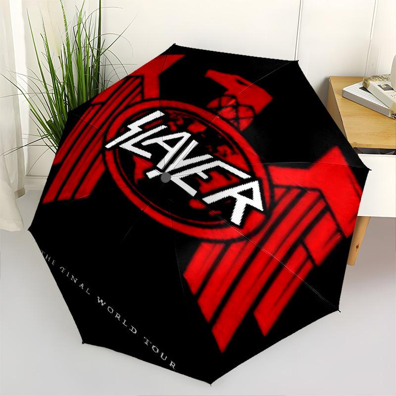 1pc SLAYER THE FINAL WORLD TOUR Automatic Open/Close Umbrella with 8-Rib Windproof Canopy10144