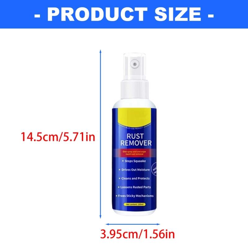 Quick Acting Rust Dissolving Liquid Rust Remover For Various Metals Maintenances Car Rust Eliminators For Cold Warm Day