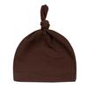 Cotton Coloured Knotted Hats Newborn Solid Color Adjustable Knot Cap