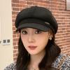 Spring and Autumn New Retro Octagonal Hat Women's Fashion Japanese and Korean British Face Small Newsboy Hat Internet Celebrity Painter Beret