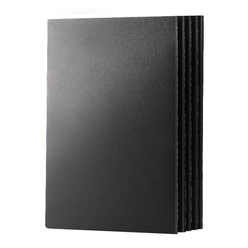 16k Simple Cowhide Paper Stitched A4 Large Lined B5 High School Blank English Grid Notebook