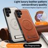 Magnetic Stand Holder PU Leather Phone Case For Samsung Galaxy S25 S24 S23 S22 S21 FEF Ultra Plus Wireless Charging Logo Cover