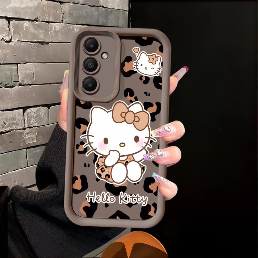 

Hello Kitty Leopard Print Pattern Case for Samsung Galaxy A06 A15 A14 A11 A13 A30 A12 A07 A04 A17 A16 A50 A05 A20 Phone Cover Galaxy A04