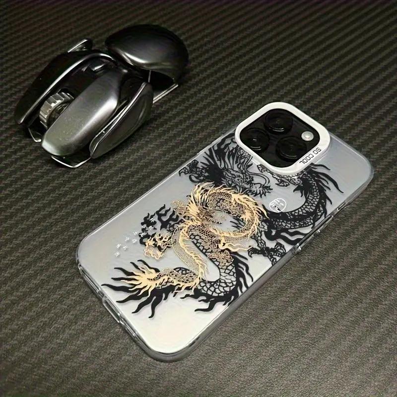 Coque de téléphone Dragon Chinois pour Samsung Galaxy A15 A35 A54 A55 S20 S21 5G S25 S24 S23 S22 Ultra Plus S24 FE Coque Arrière
