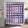 Elegant Purple Blue Red Decorative Bath Shower Curtain Waterproof Bathroom Fabric Size: 72X84 (183X213Cm) Pattern Design: Diamon