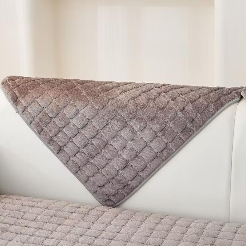 Plüsch-Sofabezüge, Sofakissen, universeller Schonbezug, vier Jahreszeiten, rutschfester Winter-Sofa-Kissenbezug